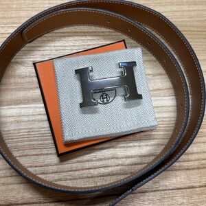 Hermes BELT BUCKLE & REVERSIBLE 85